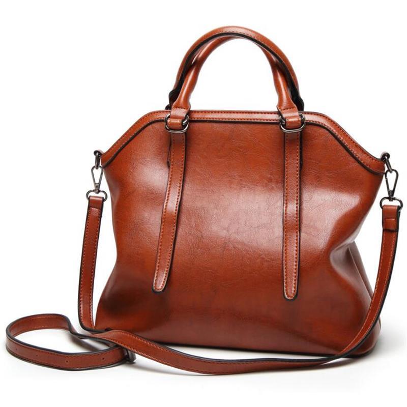 Glossy Leather Tote