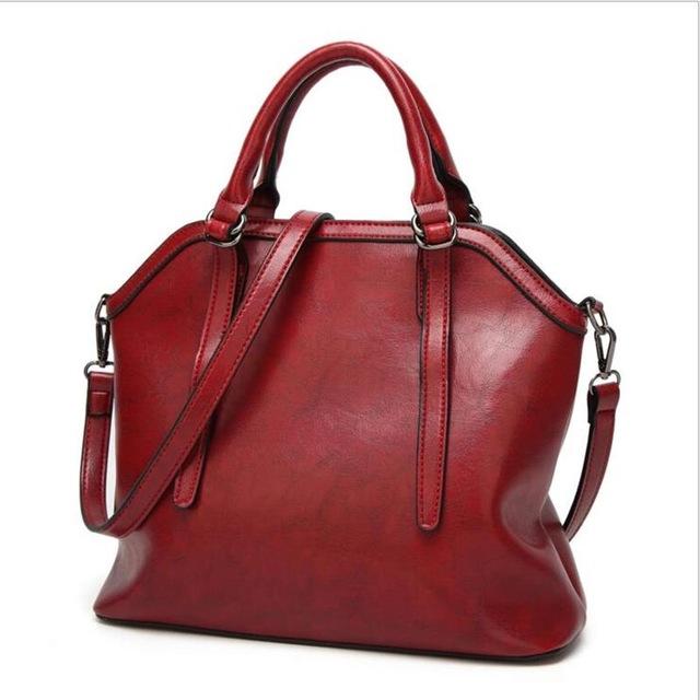 Glossy Leather Tote
