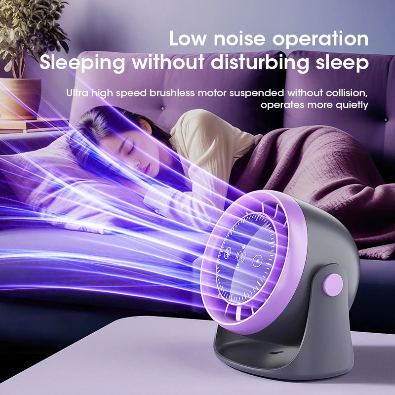 Portable Mini Touch Screen Desk Fan