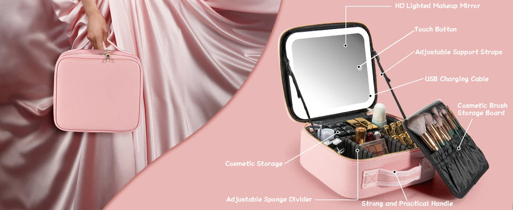 Lighted Makeup Bag