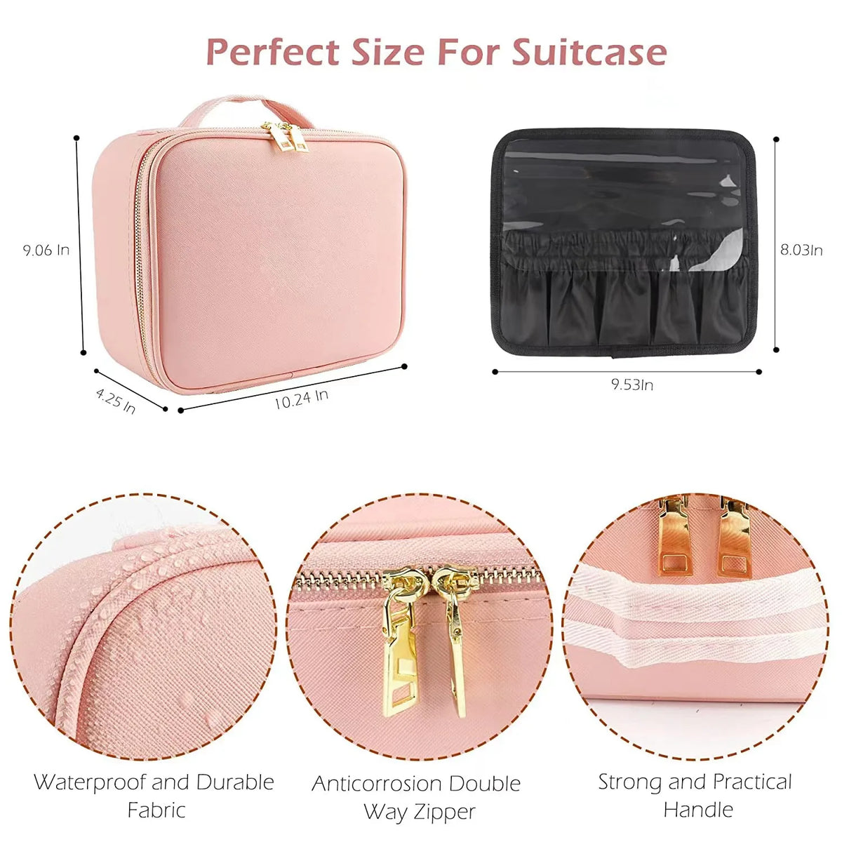 Lighted Makeup Bag
